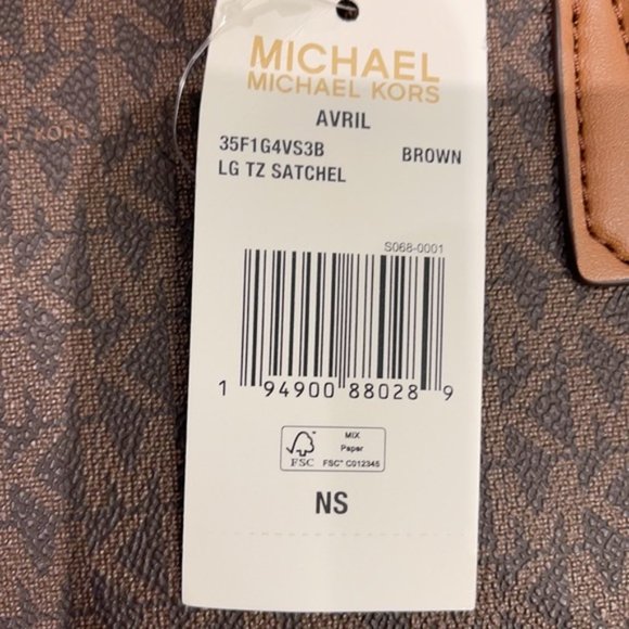 Michael Kors Avril Large Top-Zip Satchel - Picture 11 of 16